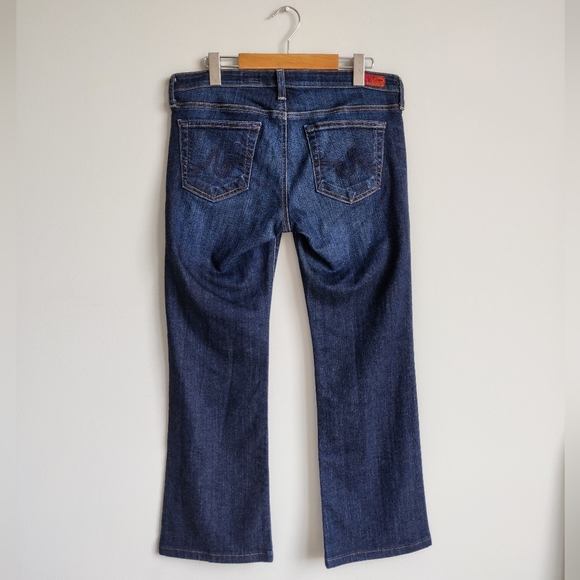 AG Adriano Goldschmied The Angel Bootcut Mid Rise Dark Wash Flare Jeans sz. 31 - Picture 4 of 8